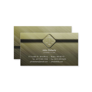 Carte De Visite Vert de l'AVOCAT |