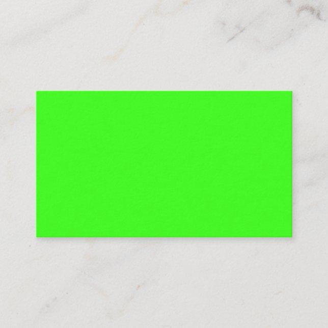 Carte de visite vert de Neon (Devant)