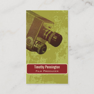 Carte de visite vert de production