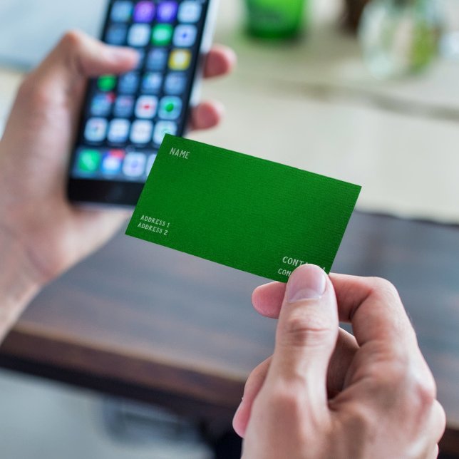 Carte De Visite Vert émeraude profond (Créateur téléchargé)