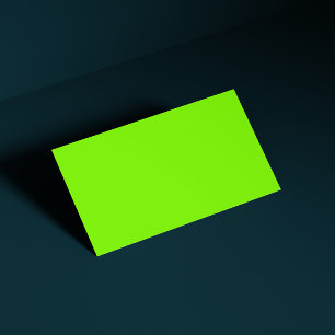 Carte De Visite vert fluorescent -vierge