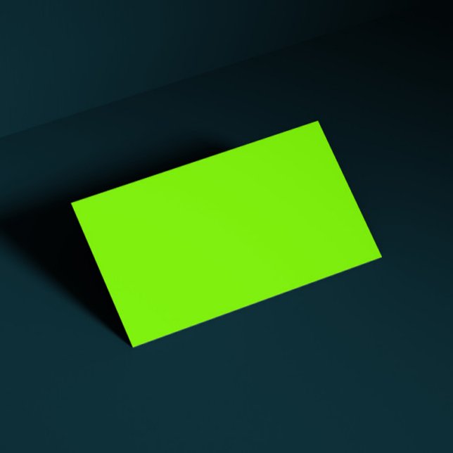 Carte De Visite vert fluorescent -vierge (Créateur téléchargé)