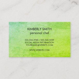 Carte De Visite Vert Grunge moderne