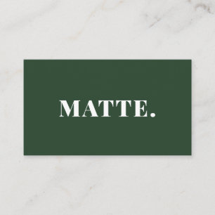 Carte De Visite Vert   Moderne Élégant Minimaliste Professionnel