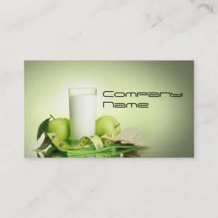 Carte De Visite Vert sain de végétarien de la vie de légumes