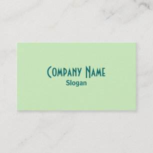 Carte de visite verte