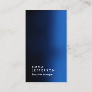 Carte De Visite Vertical bleu professionnel simple aigu
