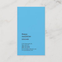 Vertical élégant professionnel minimaliste bleu