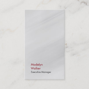 Carte De Visite Vertical élégant unique moderne gris rouge uni
