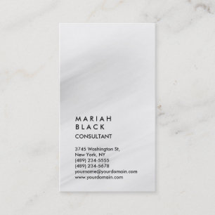 Carte De Visite Vertical Grey Professional tendance