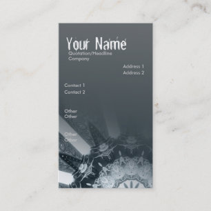 Carte de visite vertical gris