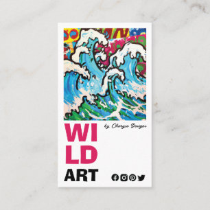 Carte de visite vertical moderne