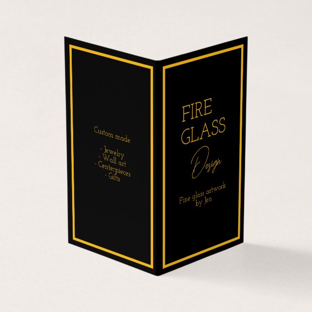 Carte de visite vertical plié par livre (Extérieur)