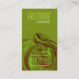 Carte de visite vertical Scifi Green