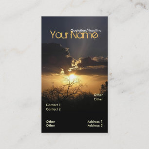 Carte de visite vertical Sunset Skys