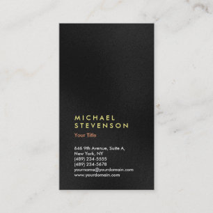 Carte De Visite Vertical tendance gris couleur moderne professionn