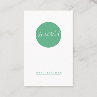 Carte de visite Verticale Circle Business Card