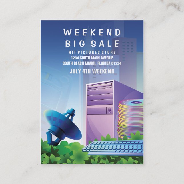 Carte De Visite Verticale de commercialisation de vente de (Devant)