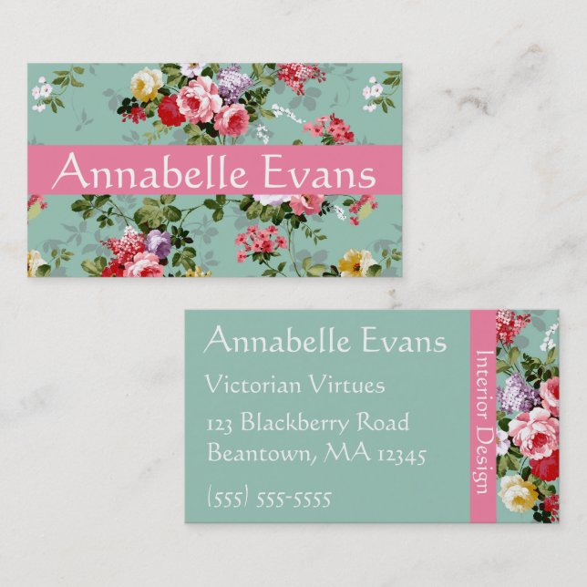 Carte De Visite Vertus victoriennes Cuatro (Devant / Derrière)