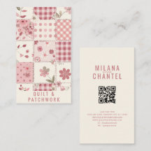 Vêtement fait main en patchwork de quilt rose 