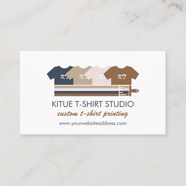 Carte De Visite Vêtements d'impression à la demande T-shirt Transf (Devant)