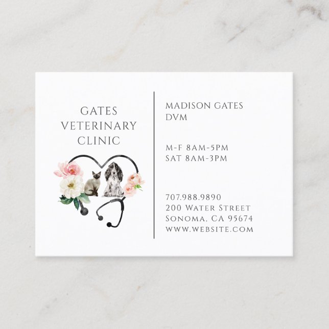 Carte De Visite vétérinaire (Devant)