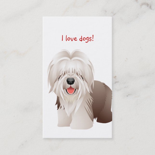 Carte de visite vétérinaire animal de chien (Devant)