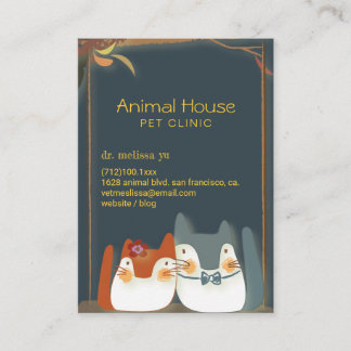 Carte De Visite Vétérinaire de Cute Kittens