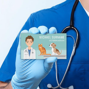 Carte De Visite Vétérinaire Médical Vétérinaire Animal Docteur Ani