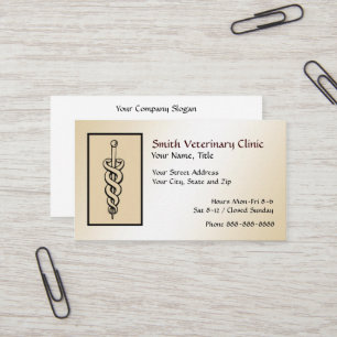 Carte de visite vétérinaire vétérinaire