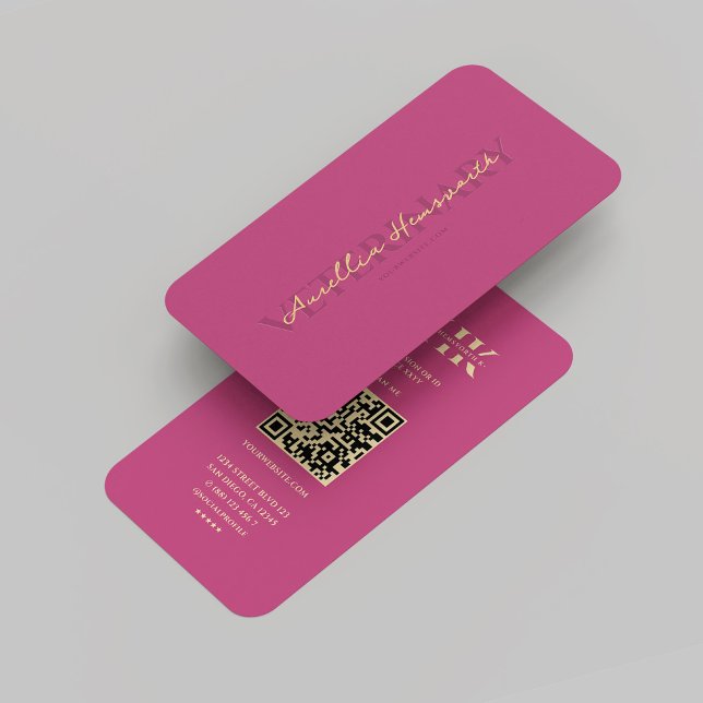 Carte De Visite Vétérinaire Vétérinaire Monogramme Rose Or Moderne (Veterinarian Veterinary Monogram Pink Gold Modern Business Card
)