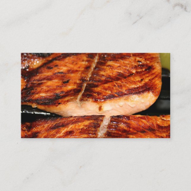 Carte De Visite Viandes fumées grillées au BBQ  (Devant)