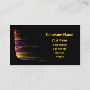 Carte de visite vibrant de conception