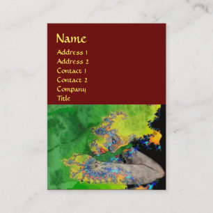 Carte De Visite VIBRATIONS DE MATIÈRE, brun rouge