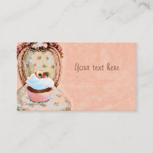 Carte de visite victorien de Cupcake
