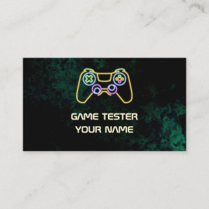 Carte De Visite Vidéo Tester Green Neon