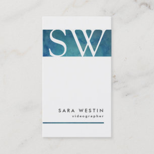 Carte De Visite Vidéographe Arts visuels Monogramme