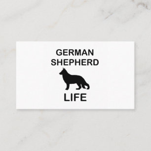 Carte De Visite vie de berger allemand