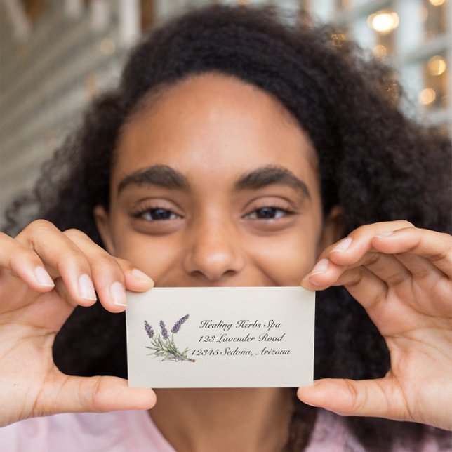 Carte De Visite Vie de plantes : Lavande, personnalisable (Créateur téléchargé)