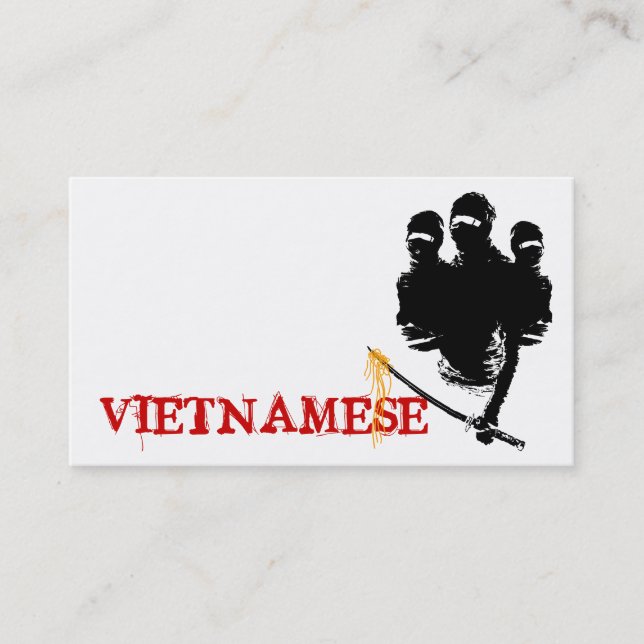 Carte De Visite vietnamien : nouilles de ninja (Devant)