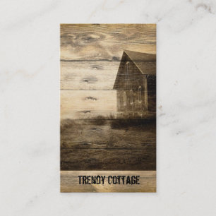 Carte De Visite vieux cabine primitif de ferme de grange de pays