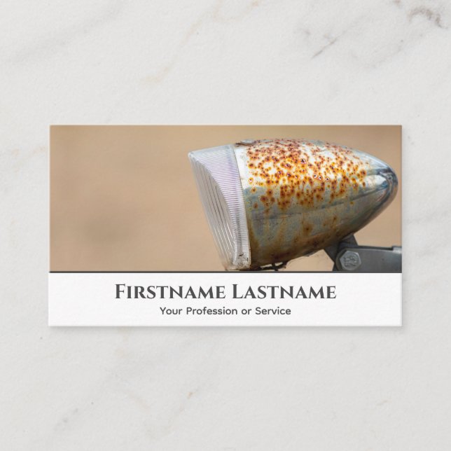 Carte De Visite Vieux clocher rouillé pour les ateliers de réparat (Devant)