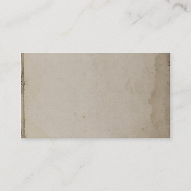 Carte De Visite Vieux papier d'emballage souillé sale (Devant)