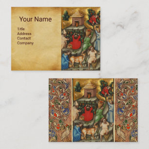 Carte De Visite VIGNOBLE DE CÉRÉALES MOYENNES HARVEST Grapevine an