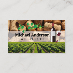 Carte De Visite Vignoble et Corks   Domaine