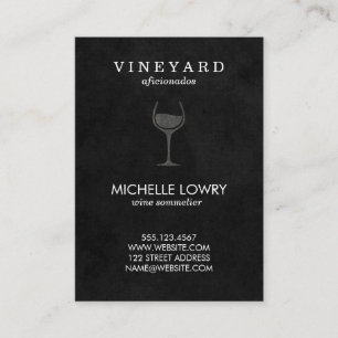Carte De Visite Vignoble Lux Black