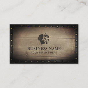 Carte De Visite Vignobles Vineyard Wine Maker Vintage encadré