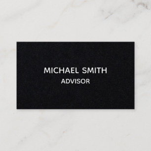 Carte De Visite Vigoureux noir de la meilleure qualité élégant