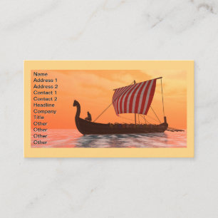 Carte De Visite Viking Longship Ventures