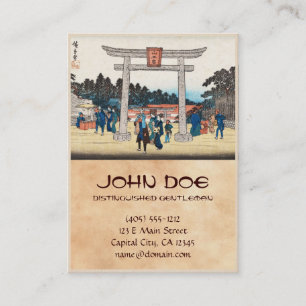 Carte De Visite Village vintage japonais frais de porte de tores